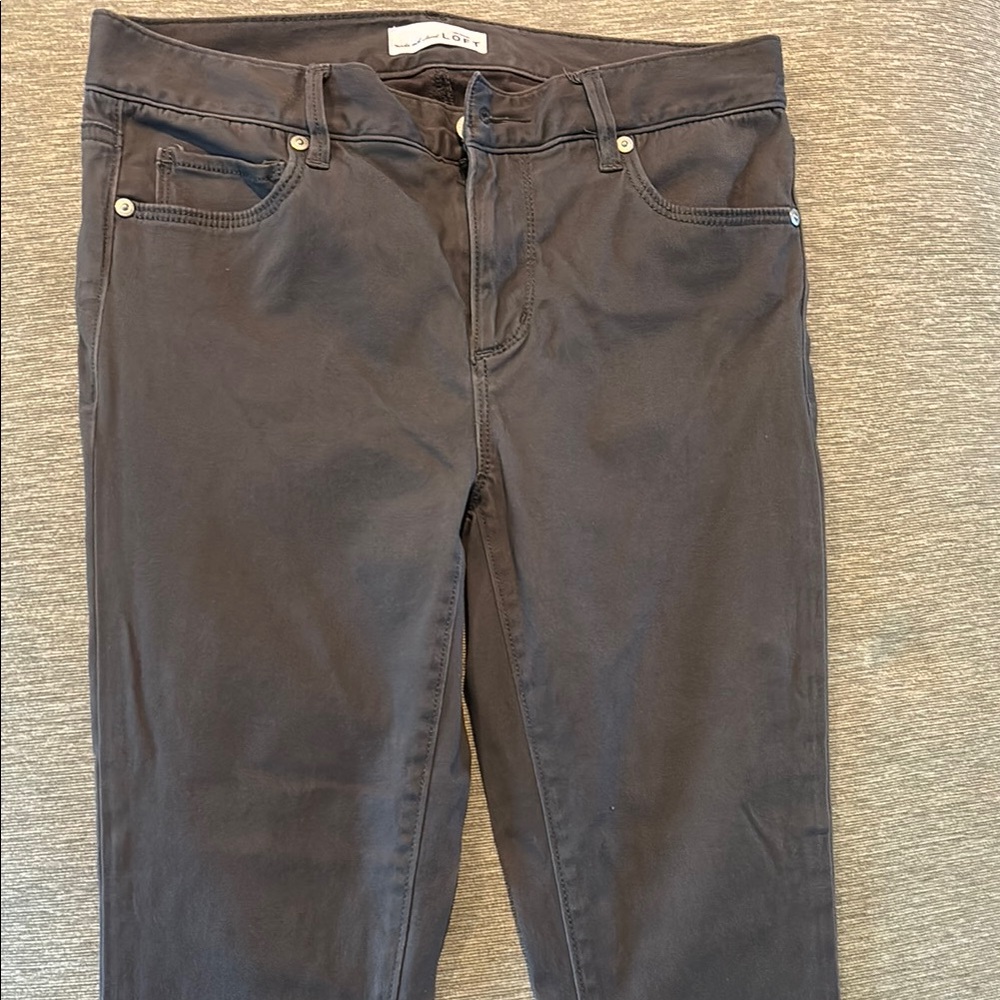 LOFT Women's Dark Gray Straight Leg Jeans